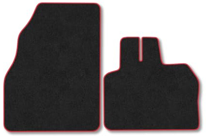 Mercedes Citan (2013-2022) Carpet Car Mats | Red Edge Trim Tailored Fit Floor Mats Full Coverage Protection Accessories Easy Clean Anti Slip Made in the UK