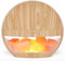 SALUBRITO Aroma Diffuser & Salt Range Pakistan Leuchte, 100ml Diffusor für Ätherische Öle, Aromatherapie Diffuser Luftbefeuchter für Duftöl, Geschenk für Frauen - Helles Holz