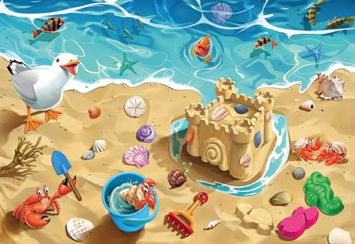 Ravensburger Fun at the Beach 24 Piece Giant Floor Jigsaw Puzzle - Children Age 3 Years +