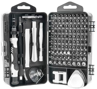 KTHZI Precision Screwdriver Set, Magnetic Tips Mini Repair Tool Kit for iPhone, iPad, Laptop, MacBook, Phone, Tablet, Glasses, Doorbell, Watch, PS4, PS5, Xbox, Nintendo Switch(Grey)