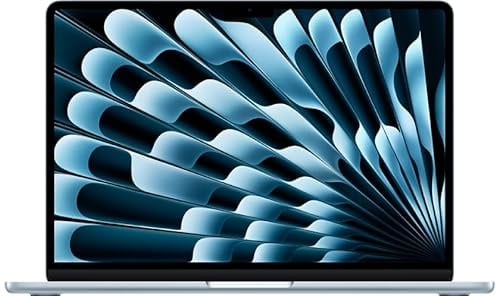 Apple MacBook Air 2025, M4 Chip mit 10CPU & 8GPU (13-Zoll, 16GB gemeinsamer Arbeitsspeicher, 256GB Speicherplatz) (QWERTZ Deutsch) Himmelblau (Generalüberholt)