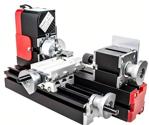 Mini Drehmaschine Metalldrehmaschine Mini-Drehmaschine Drehbank 20000rev/min 24W