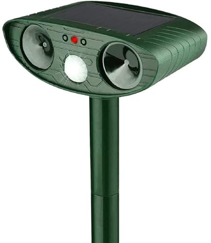 Katzenschreck Ultraschall, Solar Tiervertreiber Katzenabwehr Wasserdicht,Ultraschall Abwehrmittel Hundeschreck Marderschreck mit Bewegungsmelder für Katzen, Hunde, Mäuse,Vögel, Marder