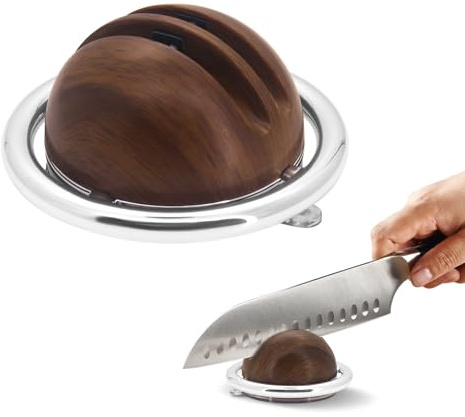 Yuhtech Knives Sharpeners for Knives Sharpener, Knives Whetstone, Suction Cup Knives Sharpener for Various Types of Knife Tools