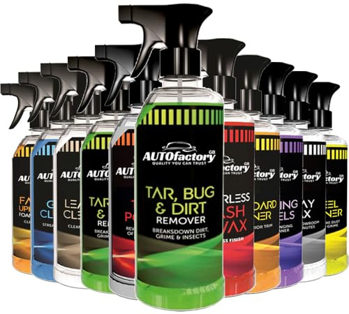 AUTOfactory GB 1x Auto Tar, Bug & Glue Remover Trigger Spray 720ml – Car Adhesive & Sticker Remover, Sticky Residue & Insect Remover – Tar and Glue Remover for Cars, Car Cleaning Spray