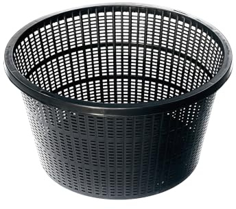 Vdvelde․com - Teichpflanzkorb 22x12 cm, 5er Set für Wasserpflanzen | Runde Gitterschale mit feiner Struktur, hält Teicherde zurück, geeignet für Seerose und Sumpfpflanzen im Gartenteich