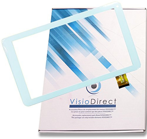 Visiodirect® Vitre ecran Tactile pour Archos 101e Neon HXD-1072 10.1 Tablette Blanche