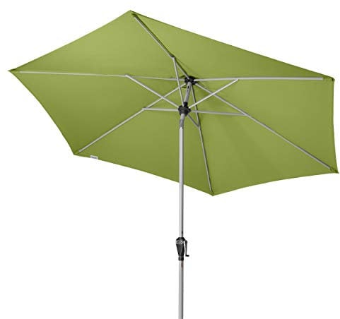 Doppler ACTIVE Auto Tilt 280 – Kurbel Sonnenschirm ideal für den Balkon und Garten – Knickbar – ca. 280 cm – Fresh Green
