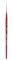 Princeton Velvetouch Artiste, Mixed-Media Brush for Acrylic, Watercolor & Oil, Series 3950 Short Liner Luxury Synthetic, Size 10/0
