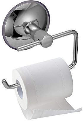 Houkiper Soporte de rollo de papel higiénico acero inoxidable ventosa soporte extraíble para baño WC de cocina