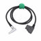HangTon D-Tap auf 0B 2 Pin Stecker Rechtwinkliges Stromkabel für Teradek Bolt Bond, Transvideo SmallHD 703 Monitor, Zacuto Sucher, Z CAM E2 F6 S6 Kamera EVF 45cm