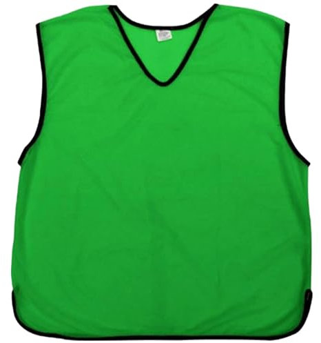 Sterling Sports Trainings-Lätzchen für Erwachsene, schnell trocknend, für Fußball, Rugby, Basketball und Cricket, ideal für Team-Trainingswesten, Grün, Junior, 10 Stück