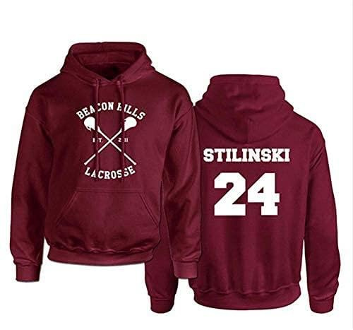 iBaste_top Beacon Hills Lacrosse Hoodie Teen Wolf MCCALL Stilinski Lahey Sweatshirt Unisex XL Rot 24