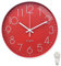 October Elf 12 Inch Wall Clock Non-ticking Silent Round Modern Decorative Wall Clocks with Large Arabic Number for Bedrooms Office Kitchen Gym Living Room Kitchen(Red E)