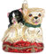Christbaumschmuck Glas 7,5cm - Hund & Katze Figur zum Aufhängen - mundgeblasen & handbemalt - Weihnachtsbaum Anhänger für Weihnachten - Christbaumanhänger & Weihnachtsbaumschmuck Haustiere