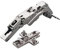 2 x Salice Topfband 155° Serie 200 Bohrbild T45 Eckanschlag inkl. Kreuz-Montageplatte Höhe 6 mm mit vormontierten Euroschrauben und Exzenterverstellung Schrankscharnier von SO-TECH®
