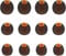 Ear Tips Replacement for JBL Live 200BT Tune 110 BT Tune 120TWS Headphone, S M L Size Soft Silicon Ear Tips Earbud Covers for JBL Live 200BT Tune 110 BT Tune 120TWS, 6 Pairs, Black/Orange