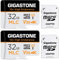 [10 x Alta Resistenza] GIGASTONE MLC Micro SD 32 GB, Set da 2, 10x High Endurance, per Telecamera Sorveglianza, Gopro, Dashcam, Lettura fino a 95 MB/s. Per video 4K, U3 V30 C10 + Adattatore SD