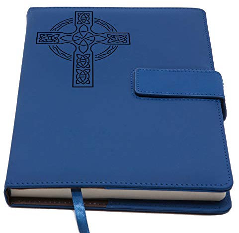 The Amazing Office Celtic Cross – Nachfüllbares Schreibtagebuch | Starker Verschluss Kunstleder-Tagebuch 200 linierte Seiten 12,7 x 20,3 cm A5 Journals zum Schreiben und Reisetagebuch für Damen Herren