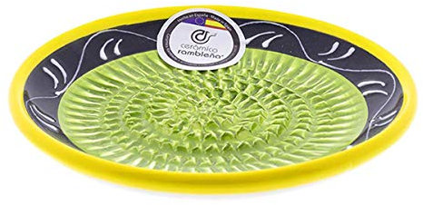 Râpe à ail en céramique, râpe à ails, râpe à ails, râpe de cuisine, modèle 05, 13 x 13 x 2,5 cm