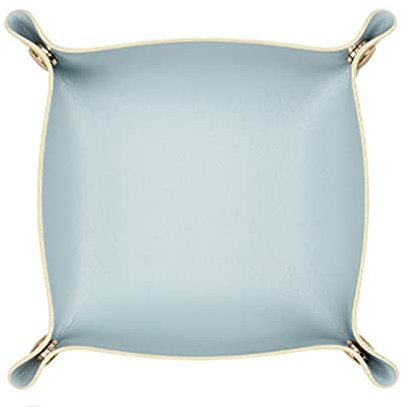 vacia bolsillo Bandeja De Cuero, Vaciabolsillos Recibidor Modernos, PU Bandeja Cuero Plegable Almacenamiento Multifunción Bandeja Portátil Caja Organizador Para Almacenar Monedas Clave Baratijas