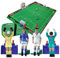TIPP-KICK Super Cup Italia Set: 1x extra großes Spielfeld mit Bande, 2X Top Kicker, 2X Torwart „Toni“, 2X Netztor, 2X Ball, 1x Halbzeituhr, 1x Soundchip Sport-Tasche