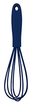 AKUYAO Fouet en Silicone, Mini-Fouet, Fouet, Petit Fouet, Fouet, Battre, Faire Mousser Et Remuer (Bleu Foncé)