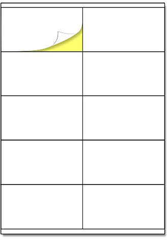50 Blatt, 10 Stück pro Blatt - Etiketten Selbstklebend, Klebeetiketten Aufkleber zum Beschriften - A4 (105 x 57 mm)