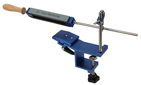 Focket Affilacoltelli Professionale, di affilatura di precisione per coltelli con 4 Pietre, Design a Rotazione di 360°, Kit affilacoltelli ad Angolo Fisso per coltelli Cucina