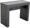 METRO Professional Barbados Stehtisch rechteckig, Aluminium/Rattan, 140 x 60 x 110 cm, schwarz