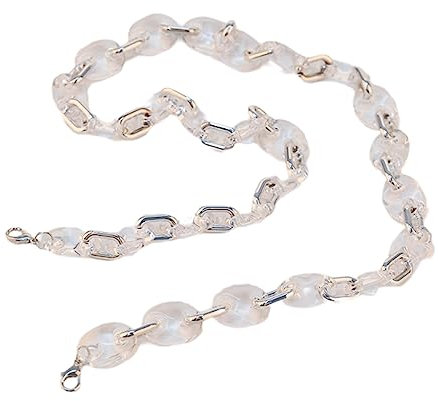 HczIon Eyeglass Chains 2Pcs Acrylic Color,Block Anti,Loss Mask Chain Bluetooth Headset Chain, Silver