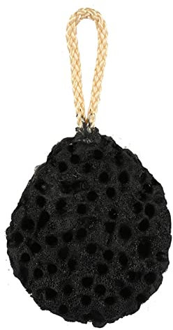 mumisuto Esponja Natural, Esponja De Baño Súper Suave, Baño Natural Para Panal, Cuidado De La Piel Ducha SPA Limpieza Corporal Limpieza(Negro)