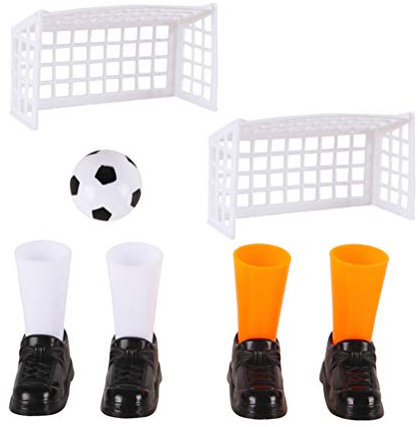 Toyvian 3-teiliges Fußball-Fingerball-Set für den Innenbereich mit Mini-Toren – Spielzeug für den Innenbereich