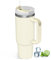 COZOME Trinkbecher mit Deckel und Strohhalm, 30oz Thermobecher mit Henkel, 880ml Doppelwandiger Vakuum Isolierbecher, Kaffeebecher to go Thermo und Kalter für Camping, Geschenk