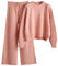MJGkhiy Tuta Maglia Donna Completa Elegante Set Tute In Maglia Due Pezzi Set Coordinato Tuta Casual Lavorati Maglione a Maniche Lunghe Pullover Top e Pantaloni a Gamba Larga Completi Invernale