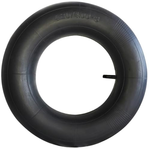 Chambre à air de 12,2 à 20,3 cm avec tige de valve droite TR-13 de rechange pour tondeuse à gazon, tracteurs de cour, brouettes, VTT et plus (4,80/4,00-8)