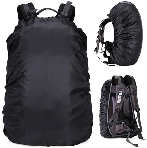 HDGSAFD 1 funda negra impermeable para mochila, práctica funda para la lluvia, cubierta para el polvo, protección para bicicleta al aire libre y montañismo (30 – 40 L)