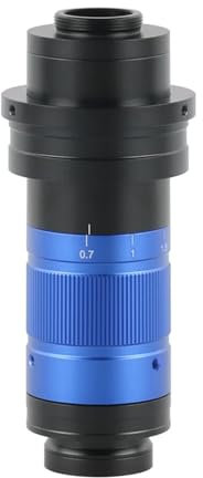 LZHSWM HD 300X 450X 600X Einstellbarer Zoom C-Mount-Objektiv 0,7X-5,6X Kontinuierliches Monokularobjektiv for HDMI VGA USB-Videomikroskopkamera(900X)