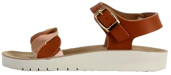 Geox Mädchen J Costarei Gi Sandal, Biscuit Rose Gold, 38 EU