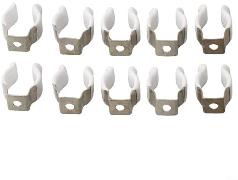 HEIBTENY 10 clip sottili per utensili di base per la conservazione degli attrezzi robusti, aperte, in acciaio a molla per garage, attrezzi (16 mm)