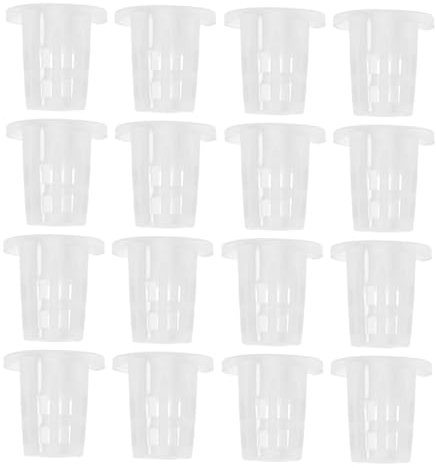 BESPORTBLE 50pezzi Cestini Rete per Piante Acquatiche Vasi Rete per Vasi di Plastica Idroponici Contenitori per Semina per da Giardino Tazze Riutilizzabili per Piantagione