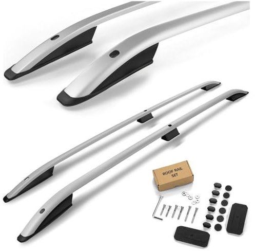 CHROMEMASTER | Dachreling Dachträger Kompatibel mit Dacia Logan MCV Kombi 2007-2013; Zur Befestigung der Dachgepäckträger, Dachkörben, Dachboxen oder Dachfahrradträger | Robuste Konstruktion aus Alu