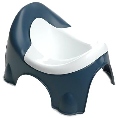 THERMOBABY - Pot IDÉO - Pot Pour Enfant - Pot D'Aprentissage De La Propreté Avec Cuvette Amovible - Pratique - Confortable - À Partir De 18 Mois - Fabriqué En France - Bleu Nuit