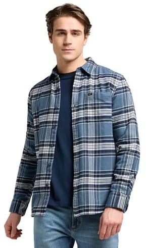 Lee - Hemd Herren - Relaxed Fit - Mercantile Shirt - Rost Terrakotta Karo