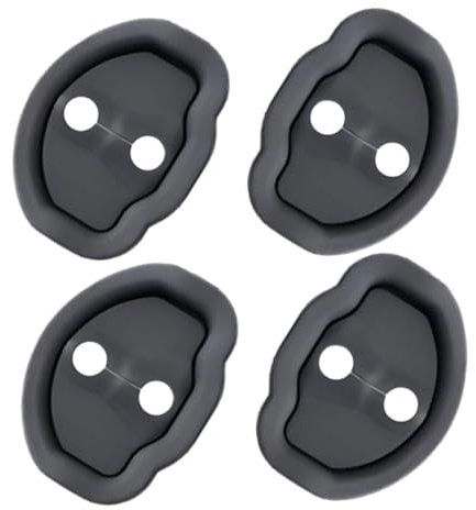 CHILDWEET 4pcs Car Silicone Door Latch Cushion Protective Cover Lock Protective Cover for Car Door Compatible Model Protection Pad