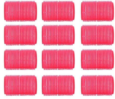YZDKR Haarwalzen 12 Teile/Satz Friseur Heimgebrauch DIY Magie Große Selbstklebende Lockenwickler Styling Roller Rolle Curler Schönheit Werkzeug(63x36MM)