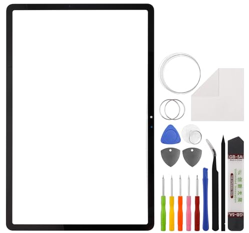 Duotipa Neu 12.4 Display Glas Frontglas Reparatur Replacement Set kompatibel mit Samsung Galaxy Tab S9 FE+ mit OCA Adhesive inkl Werkzeugsatz,No LCD Screen and Touch Digitizer