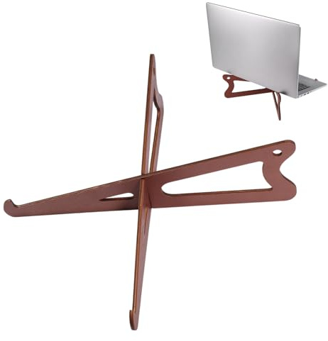 FREEBLOSS Support D'Ordinateur Portable en Bois Support D'Ordinateur Amovible pour Bureau Support Vertical pour Ordinateur Portable Rehausseur D'Ordinateur Accessoires de Bureau en Bois