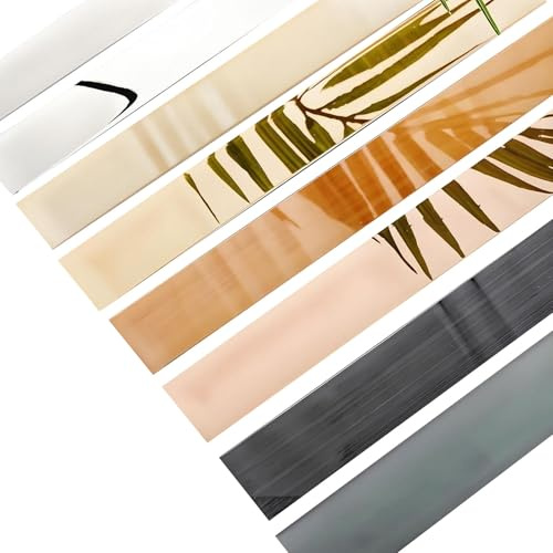 1m Moulure Murale Métallique en Acier Inoxydable, Moulures Décoratives, Effet Miroir, Autoadhésive, pour Décoration Murale, Miroir Et Armoire(Shiny Rose Gold,10cm/3.93in)