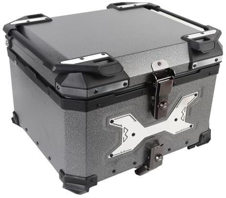 aqxreight 55L Motorrad-Topcase mit Sicherheitsschloss, Wasserdichtes
